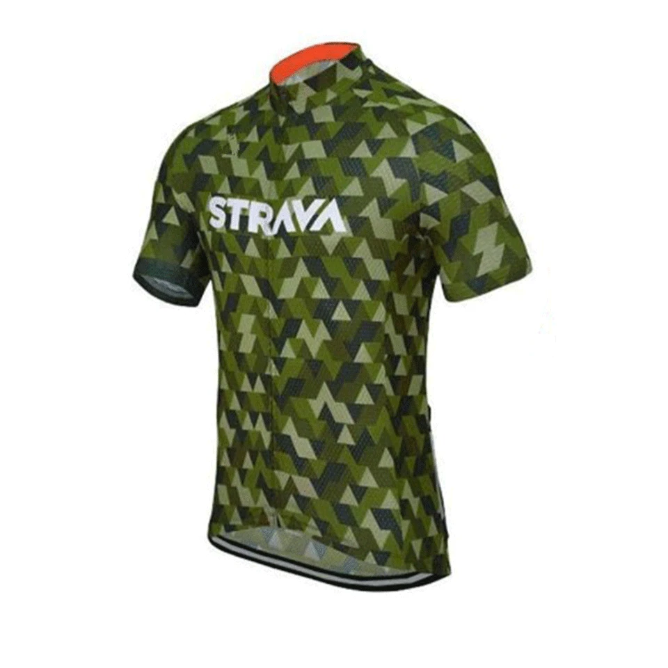 

STRAVA Pro Summer Cycling Jersey 2018 Team Short Sleeve Ropa Ciclismo Maillot Quick Dry Bycicle Clothing 20D Gel Pad