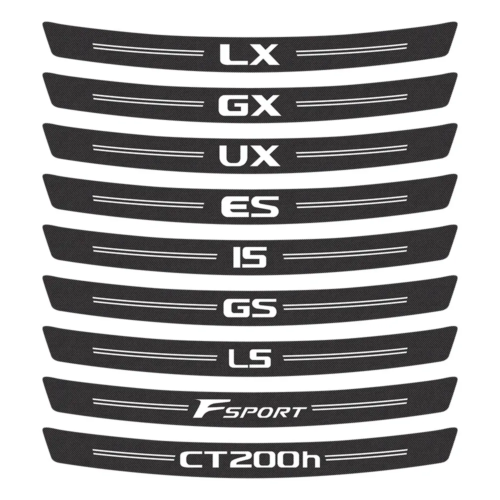 Наклейки на задний бампер для Lexus RX 300 330 IS 250 GX 400 460 UX 200 NX LX LS GS ES CT200h Fsport|Наклейки