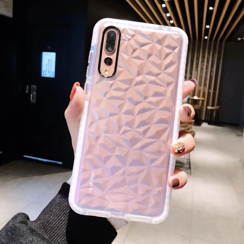3D чехол с алмазной текстурой для Huawei P30 Lite Nova 4 4E 3E P20 роскошный силиконовый P 20 |