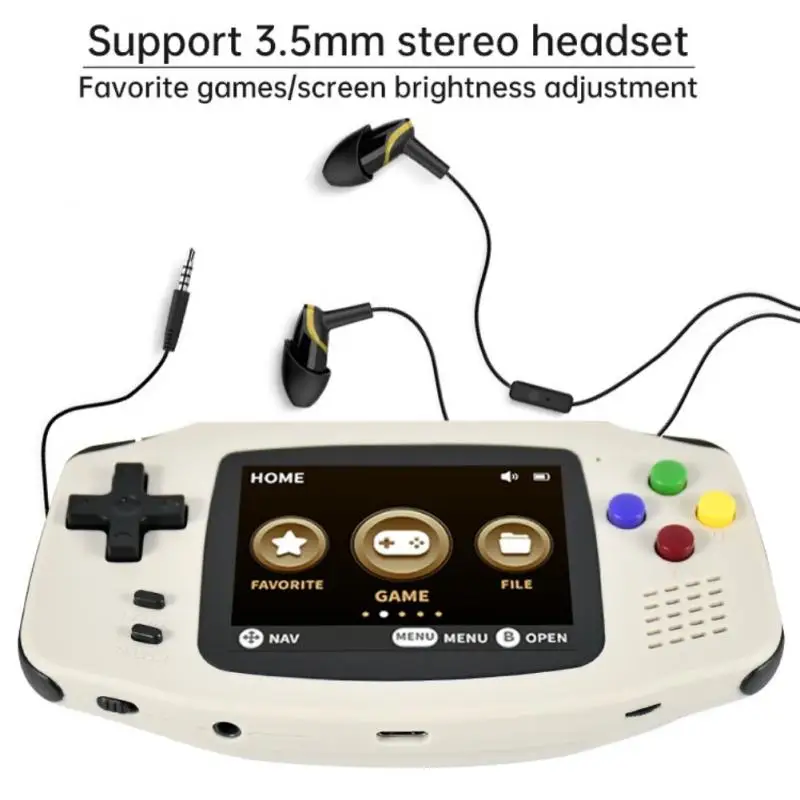

Портативная консоль POWKIDDY A30, 2,8 дюйма, IPS HD экран, 4000 + встроенных игр, дополнительные ПЗУ, детские подарки