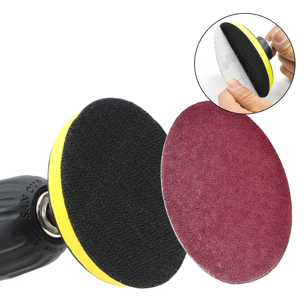 

Self-adhesive Sanding Disc Pad 3" 75mm for Dremel Electric Grinder Rotary Tool 8mm Shank Sandpaper Disc Holder For Woodworking