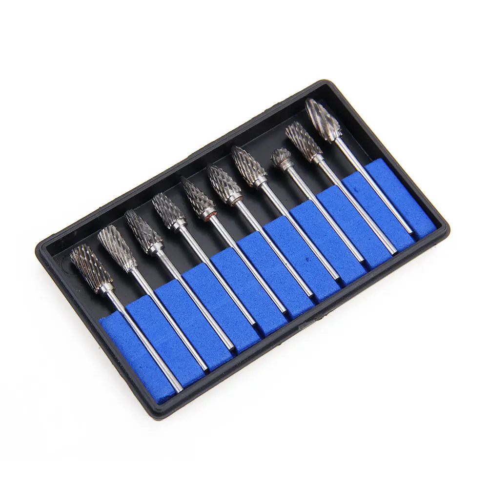 10 шт. Вольфрам Сталь стоматологические боры Лаборатории Заусенцы зубов Дрель для