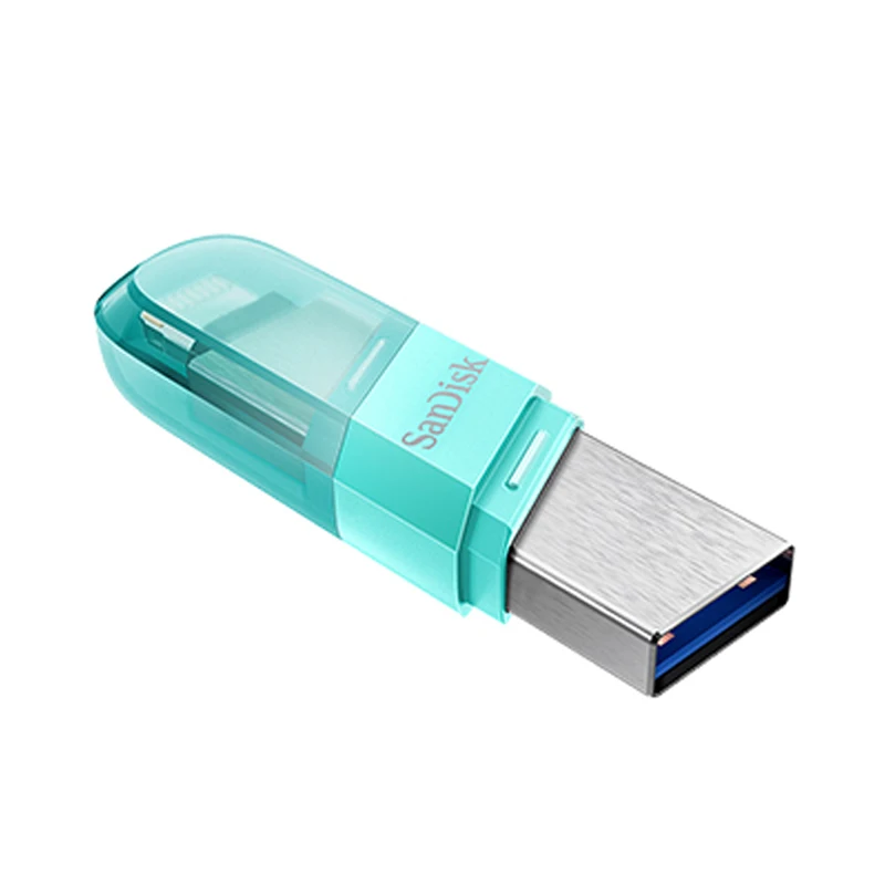 Флэш-накопитель USB SanDisk iXpand Flip OTG флешка 3 1 256 ГБ 128 64 MFi для iPhone iPad и Type-A