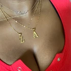 Ожерелье женское из нержавеющей стали с надписью Капитал