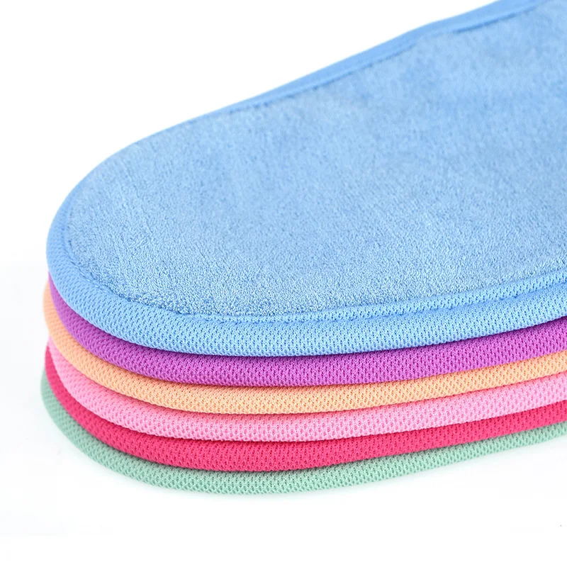 Двухсторонние рукавицы для ванной очищающий скраб тела перчатка душа Спа