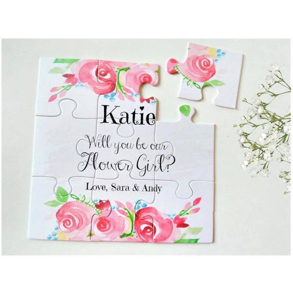 Персонализированная картинка-пазл вы станете моим цветочным рисунком подарок