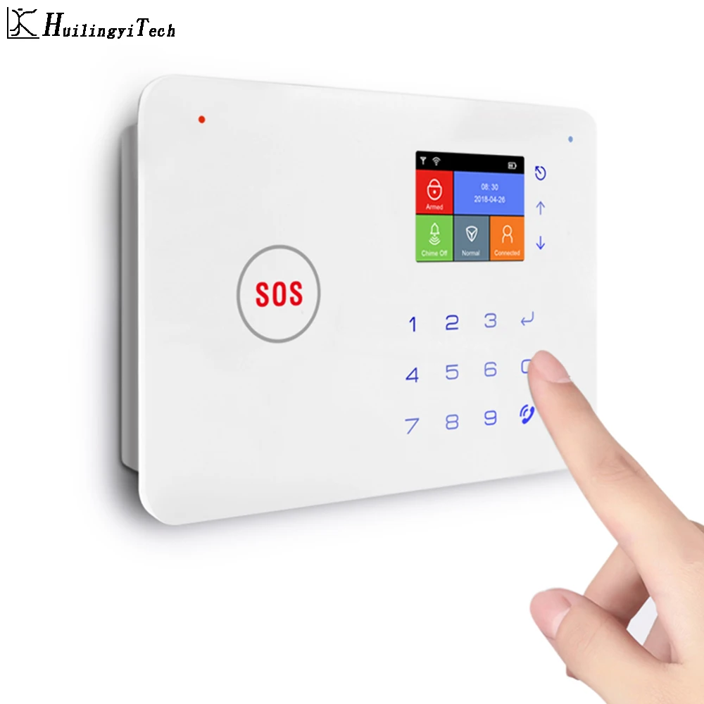 HuilingyiTech WiFi + GSM приложение управление домашней охранной сигнализации датчик