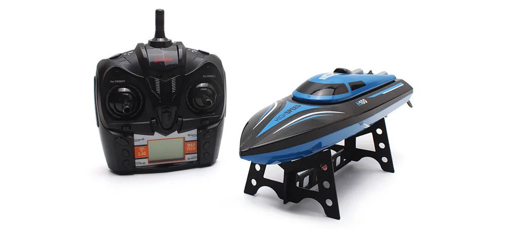 Рождественская игрушка TKKJ H100 2,4G RC лодка 180 градусов флип высокоскоростная электрическая RC гоночная лодка для бассейнов озера и приключений на открытом воздухе