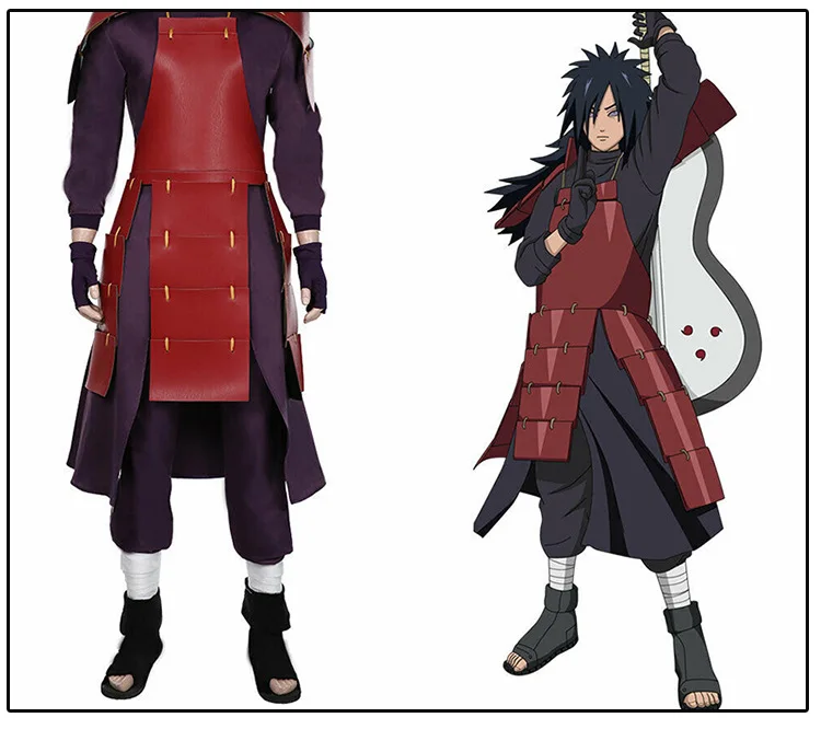 

Костюм для косплея аниме Учиха Мадара, мужские топы и брюки, карнавальный костюм на Хэллоуин