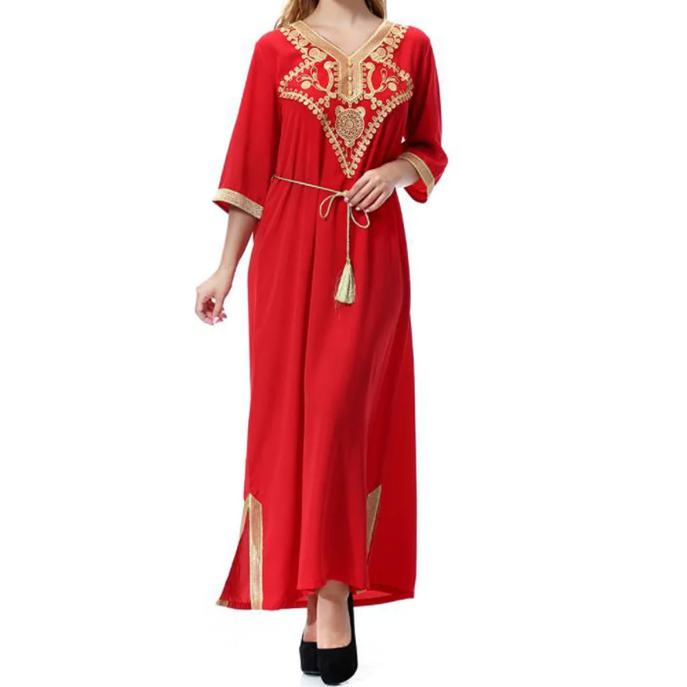 

Abaya Muslim Dress Dubai Turkey Hijab Kaftan Abayas For Women Jilbab Ramadan Robe Caftan Marocain Turkish Islamic Clothing