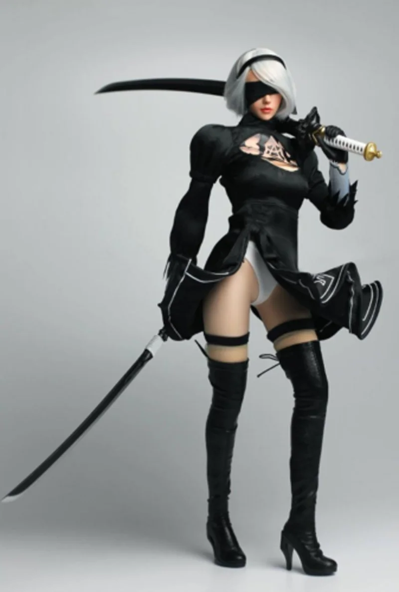 Супер утка ниус: Automata 2B бесшовная 1/6 экшн фигурка TBleague Phicen SET015|Игровые фигурки и