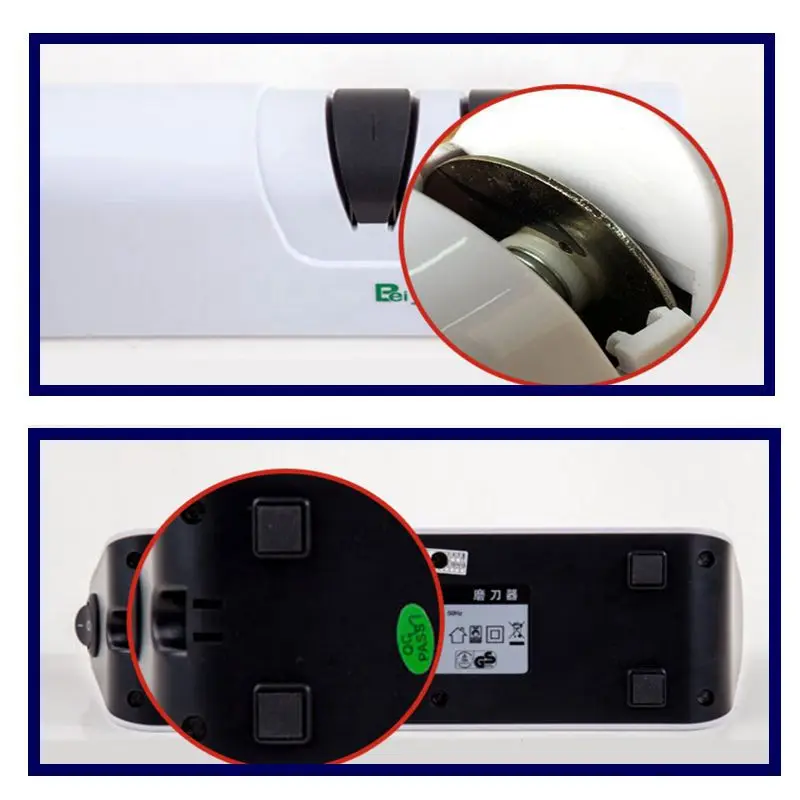 

Qutomatic Electric Household Knife Sharpener of 2- stage Portable Mini Knife Sharpener Machine for Kitchen Using Christmas