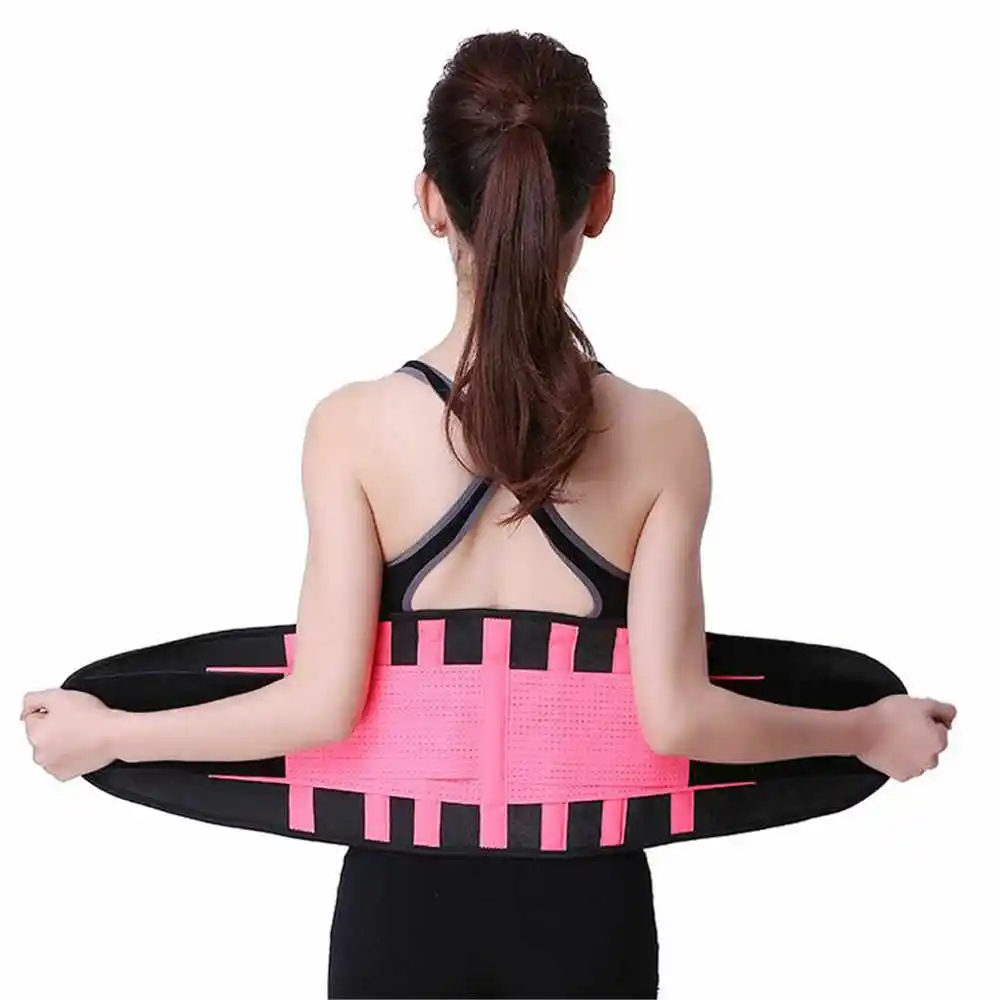 Универсальный Красочный спортивный защитный ремень для женщин и мужчин задний