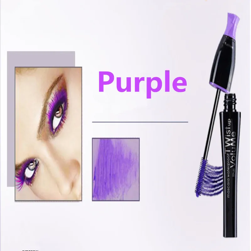 Новая цветная тушь для ресниц стойкая многоцветная макияж глаз черная