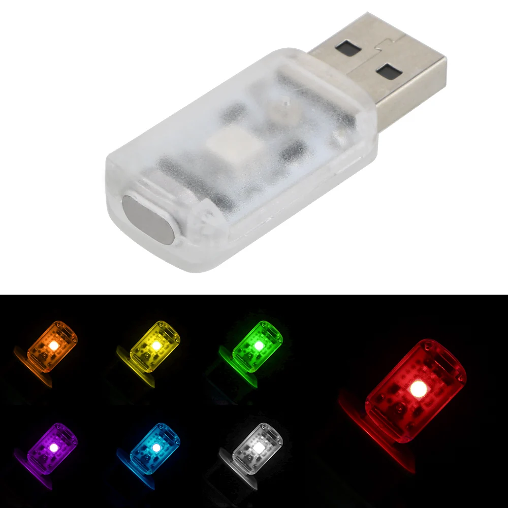 RGB Car LED USB Light Mood Ambient Lamps Adapter Voice Touch Control 4x4 Automobile Accessories Automotive Decoration Interior | Автомобили