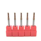 Твердосплавные концевые фрезы с 4 канавками HRC60, 3 мм, D3X8XD4X50L, концевые фрезы, концевые фрезы стандартной длины, боковые фрезы, профилирующие торцевые фрезы, 5 шт.