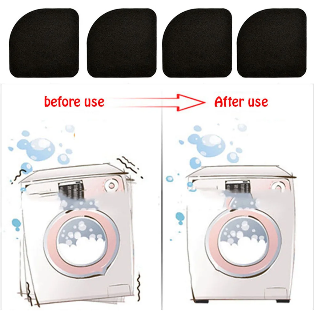 NEW 4pcs Washing Machine Anti Vibration Pad Shock Proof Non Slip Foot Feet Mat Non-slip Mats Stand Refrigerator