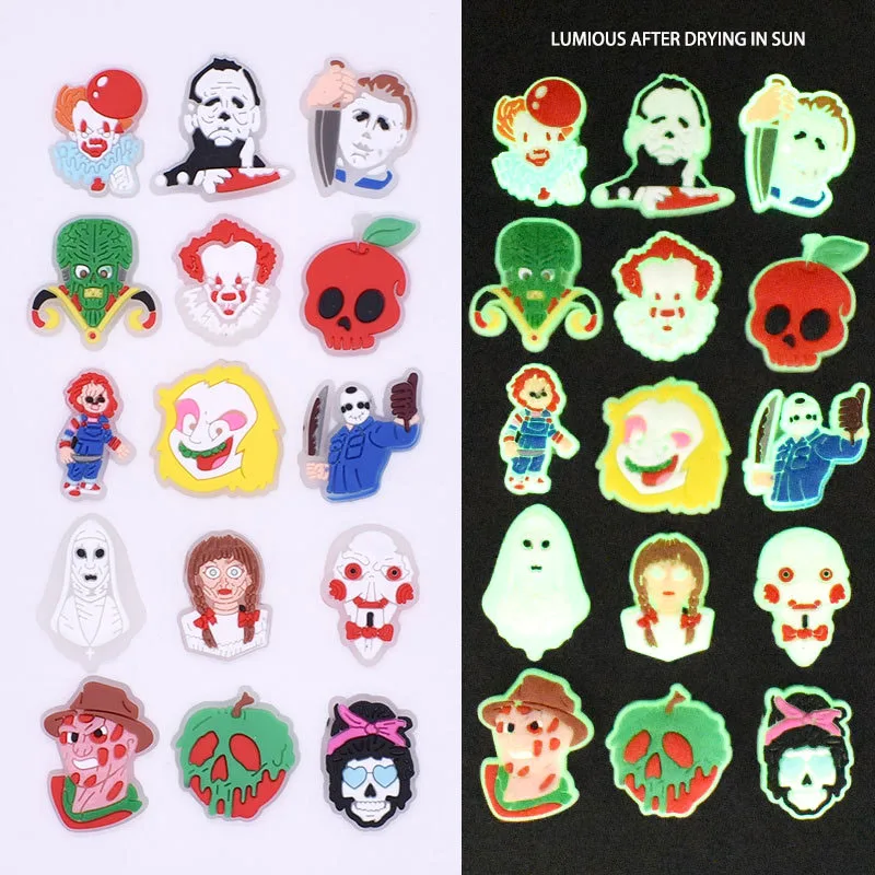 

Светящиеся украшения для обуви, пряжка, шарм, аксессуары, 1 шт., череп, сделай сам, комбинация Jibz для croc, подарок для детей, фестиваль, Прямая по...