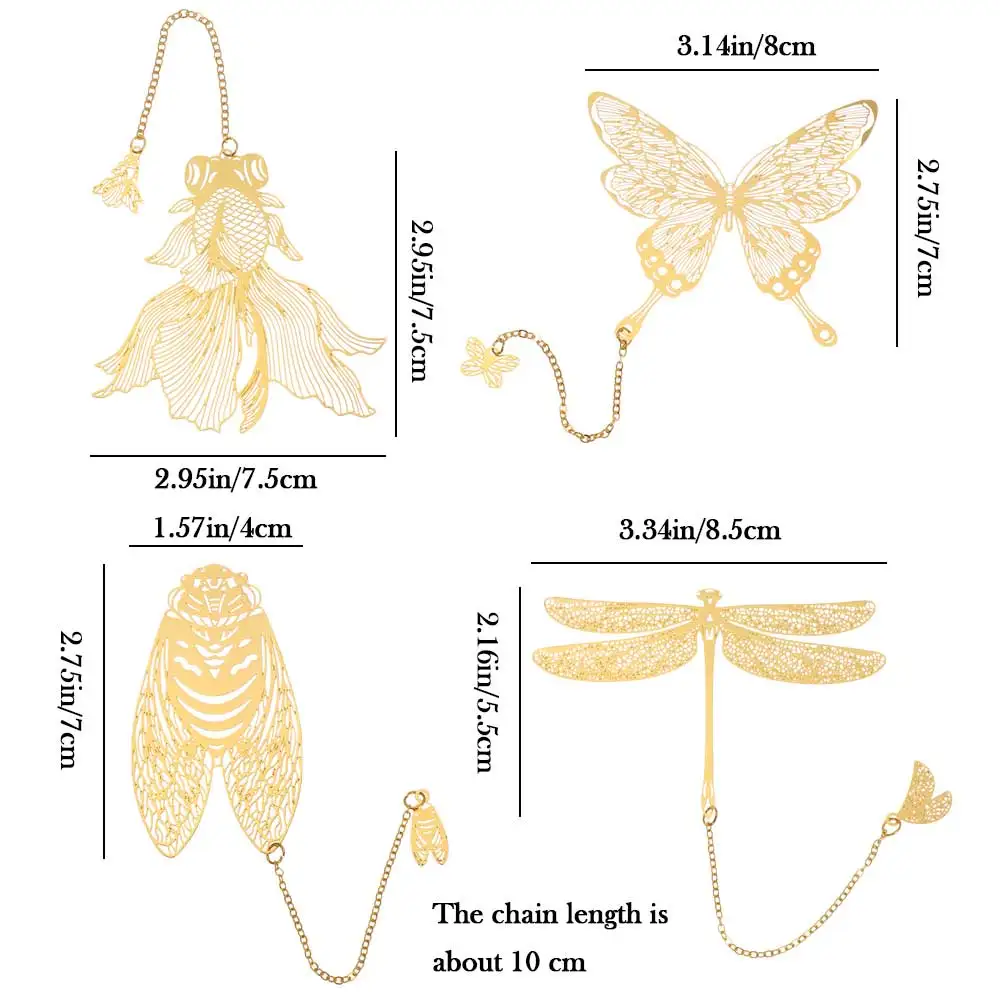 Китайский Стиль золотистыми латунными зубцами и Закладка с кисточкой подвесной