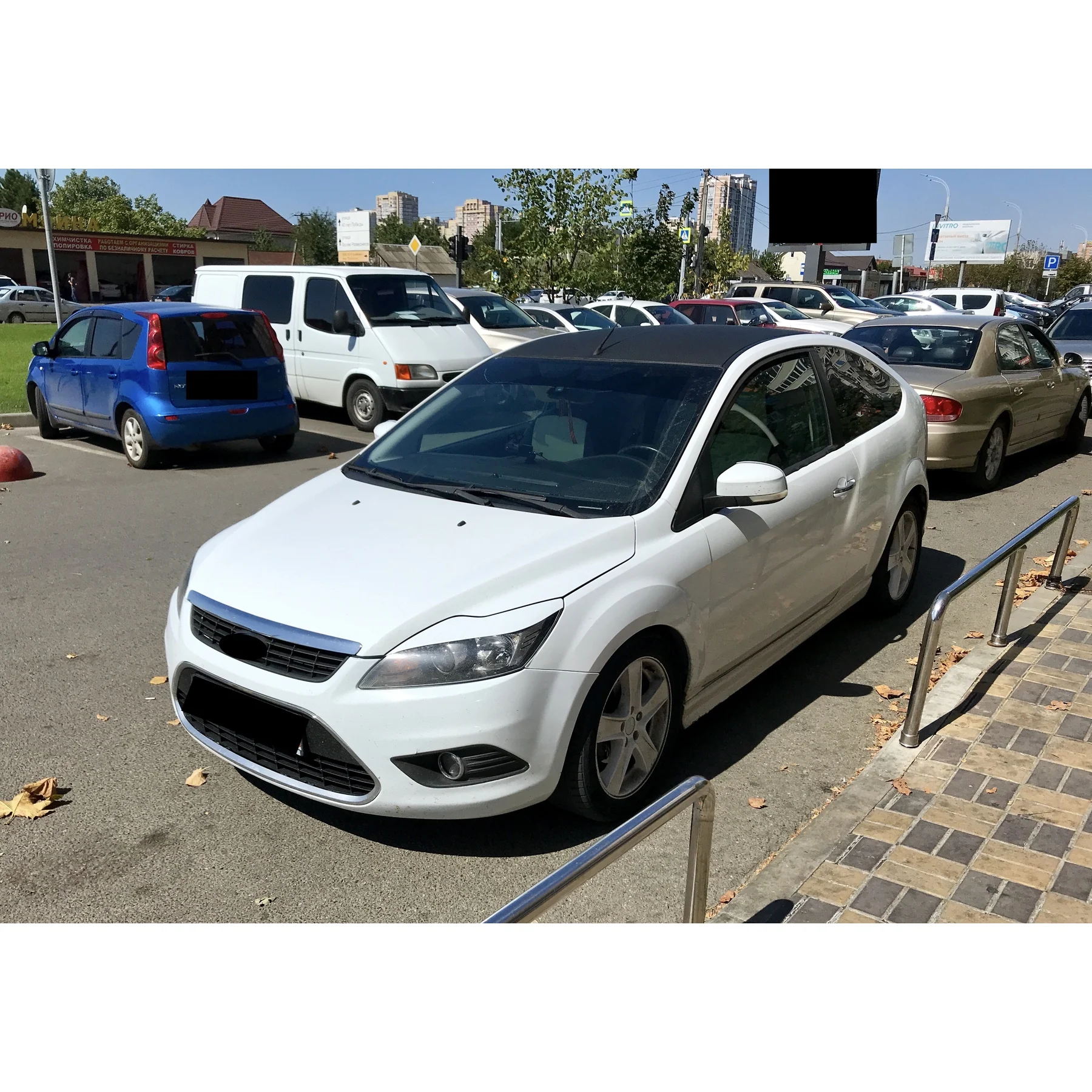 Для Форд Фокус 2 накладки на фары ресницы реснички брови фонари свет пластик 2008 2009