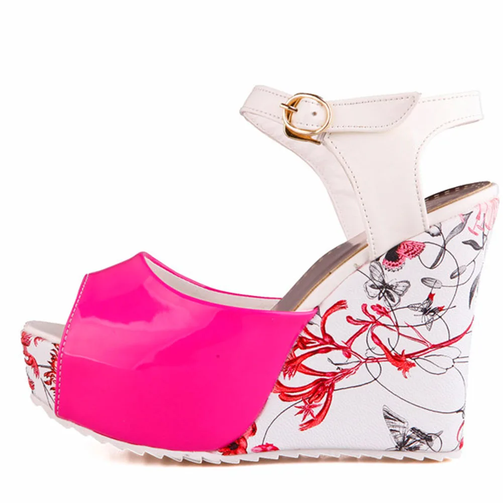 Karinluna/туфли лодочки 2019 элегантные женские цветы Сапоги выше колена на скрытой