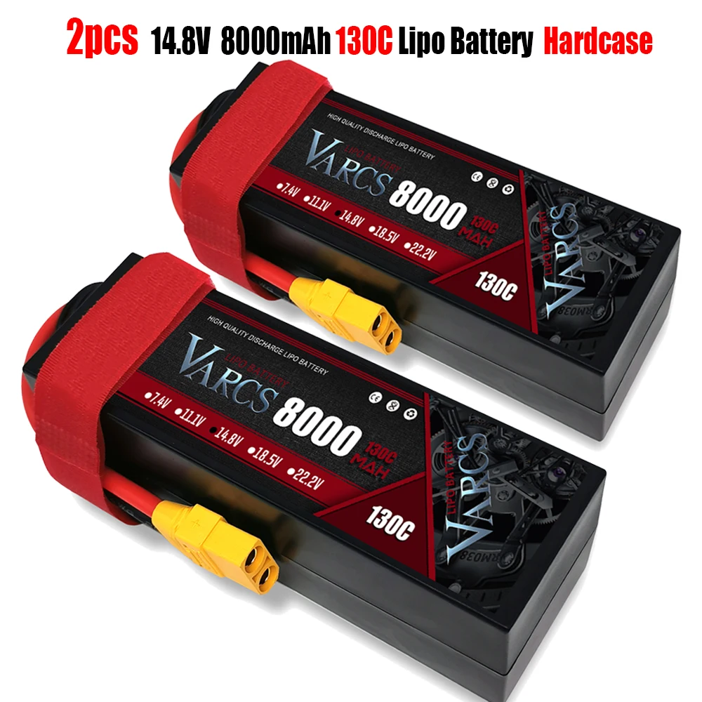 2 шт. VARCS 4S 14 8 V 15 6300 мА/ч 6800 7000 7500 8000 130C 260C 120C 240C 140C 280C для Rc 1/8 1/10 Багги Truggy автомобиля |