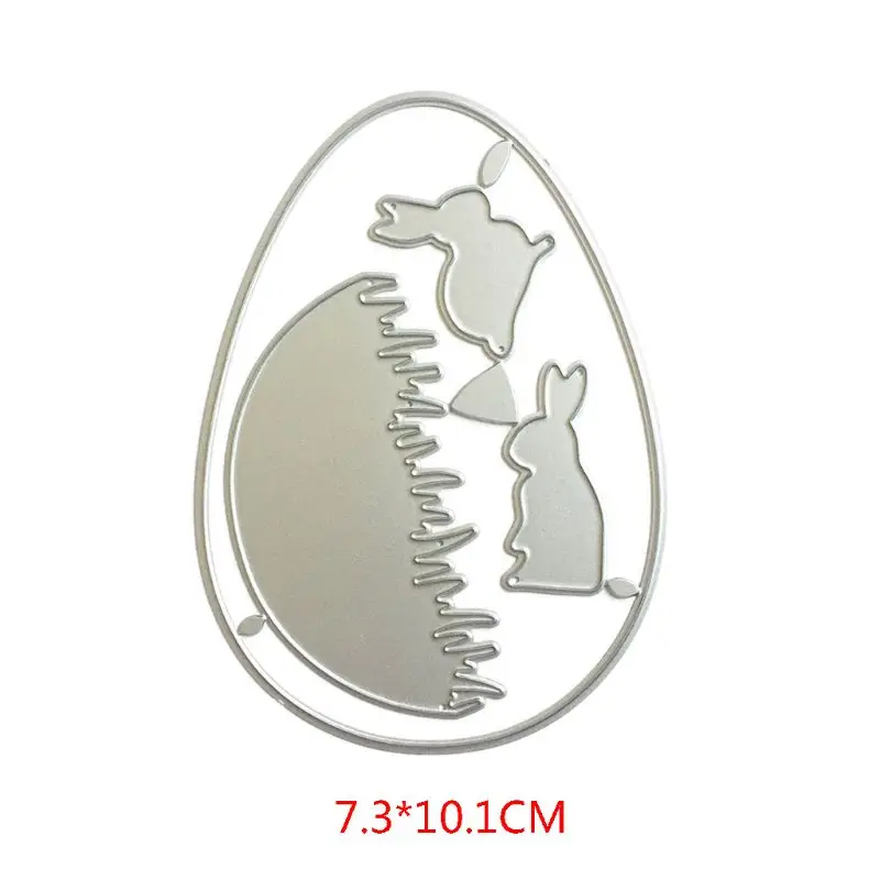 2020 Пасхальный кролик металлические режущие штампы Трафаретный Скрапбукинг DIY