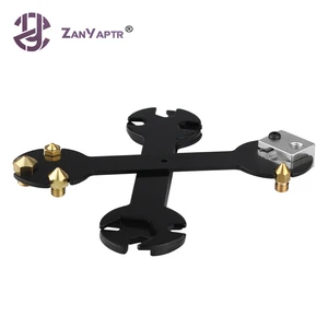 Запасные части для 3D-принтера, гаечный ключ 5 в 1, гаечный ключ со стальным гаечным ключом 6 мм до 20 мм, плоский ключ для E3D MK8 MK10, инструмент для сопла