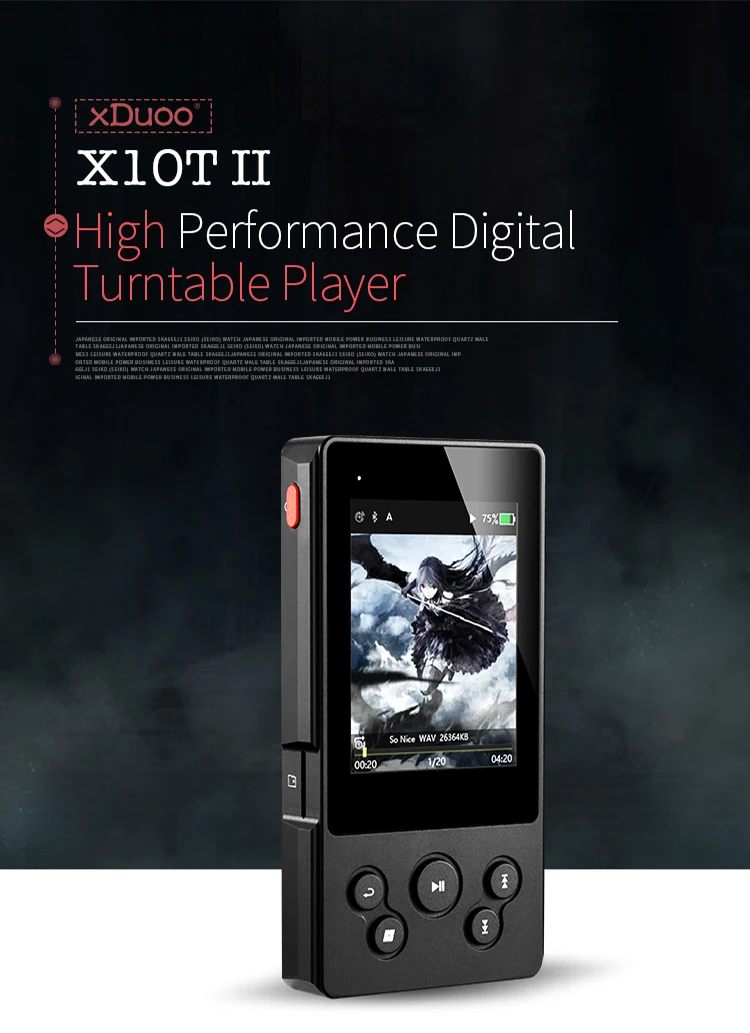 XDUOO X10T II Профессиональный цифровой проигрыватель музыки Bluetooth MP3 плеер DSD256 PCM 384HKz/32 бит Поддержка Optocal/AEX/USB выход