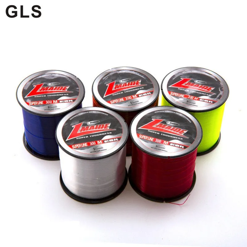 

GLS brand super strong 300m sea fishing lure fish line long shot 100% nylon (Japanese material) sub main line fishing line
