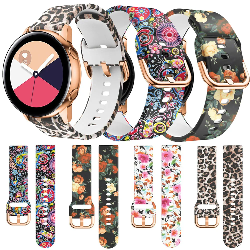 

Ремешок для часов Samsung Galaxy Watch Active 20 мм, мягкий спортивный силиконовый браслет для Galaxy Watch 42 мм S2 Gear