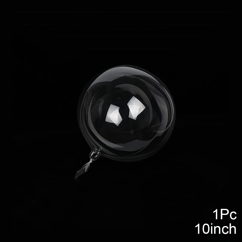 Luminous Led BoBo Balloon Transparent Round Bubble Decoration Wedding Birthday Party Balloon Colorful Light Christmas Tree Decor - Цвет: 10inch