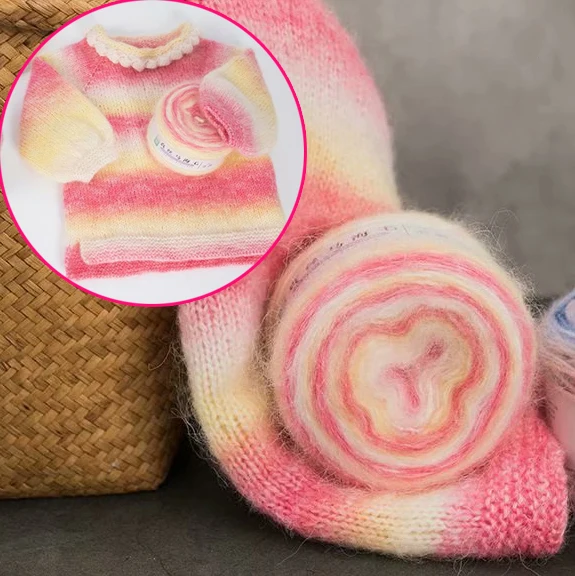 

100g/Ball Mohair Yarn Crochet Skin-Friendly For Hand Knitting Scarf Sweater Shawl blanket hats Soft Thread Cotton Yarn knit