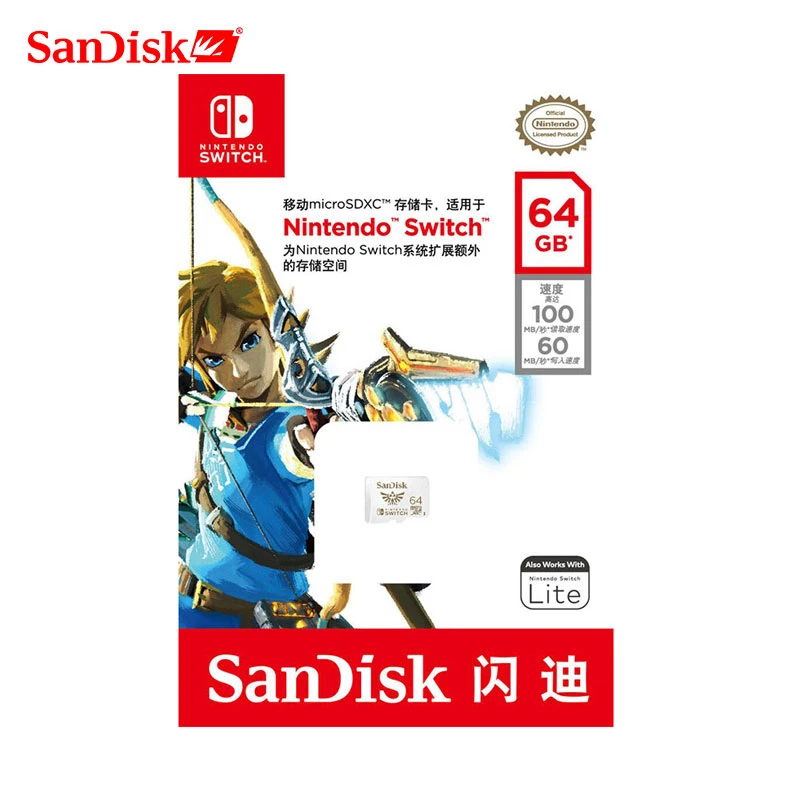 SanDisk nintendo Switch новый стиль 256 ГБ 128 Гб 64 micro SDXC UHS-I карты памяти класс 10 U3 U1 Micro sd TF
