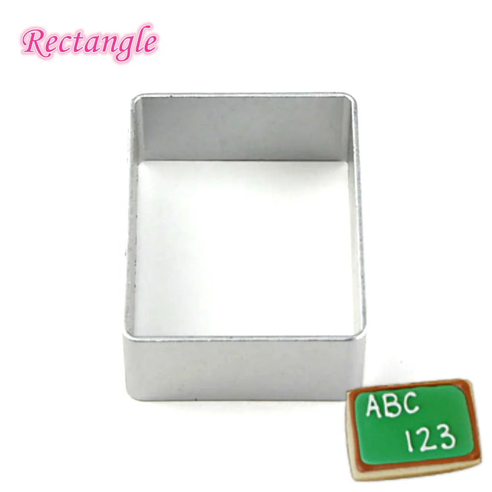

rectangle Christmas Aluminium Mold Biscuit Tools Cookie Cake Mold Jelly Pastry Baking Cutter Mould Tool Ustensiles Patisserie