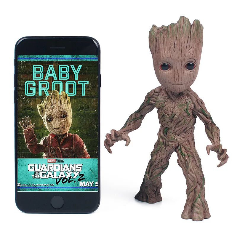 Neca Marvel Baby Groot Tree Man суставы подвижная фигурка модель игрушки 15 см для детей подарок