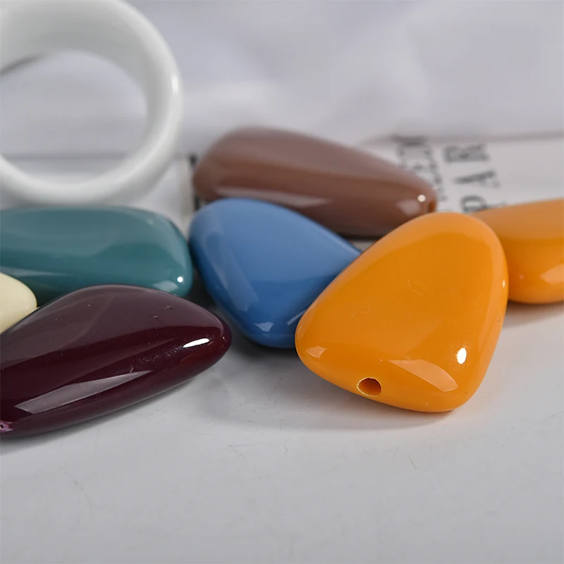 Весенние акриловые серьги с прямоугольным отверстием в стиле ретро | Украшения и