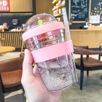 1pcs high appearance level sippy cup portable summer large capacity sports drop proof cup can be used for tea drinks milk tea