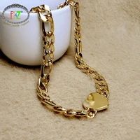 f j4z hot womens chain necklace fashion punk thick curban chain chunky false collar necklace heart pendant jewelry dropship
