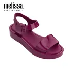 Melissaженская прозрачная обувь; Новинка 2020 года; женские босоножки; обувь в римском стиле; дышащие удобные пляжные сандалии; обувь melissa; размеры