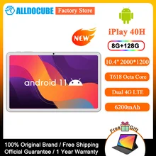 ?2021 New White?ALLDOCUBE iPlay 40H 10.4'' Tablet PC Android 11 2K 2000x1200 8GB RAM 128GB ROM UNISOC T618 Octa Core 4G LTE Call