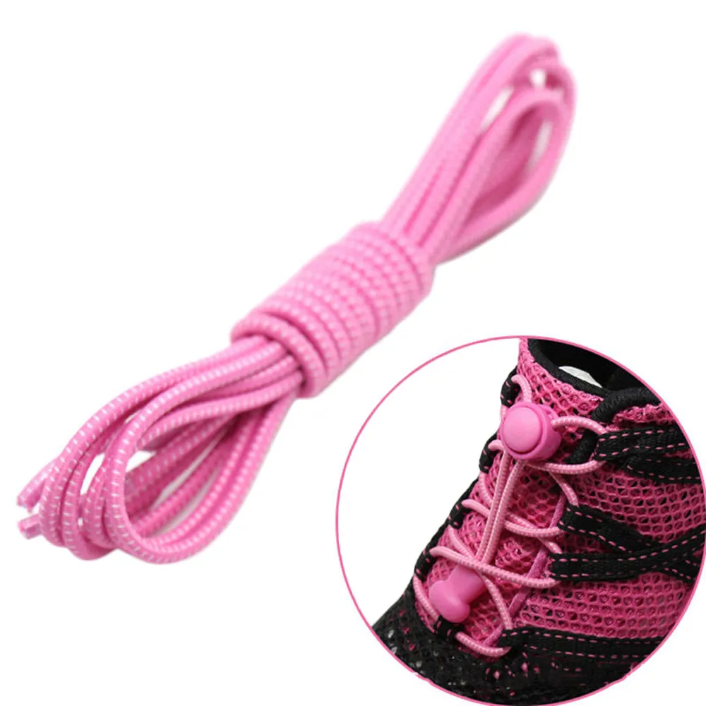 1 пара шнурки без завязок круглые эластичные для обуви детей и взрослых кроссовки