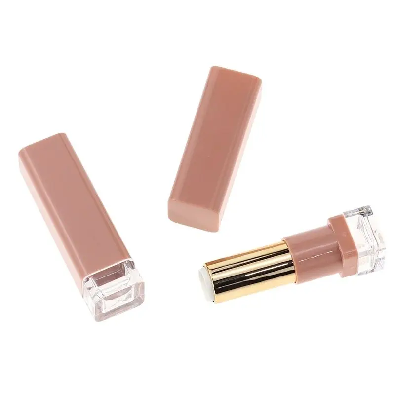 

Square Empty Lip Balm Container Lipstick Tubes Plastic Cosmetic Lip Rouge Package DIY 12.1mm Empty Lipstick Tube 30pcs/Lot