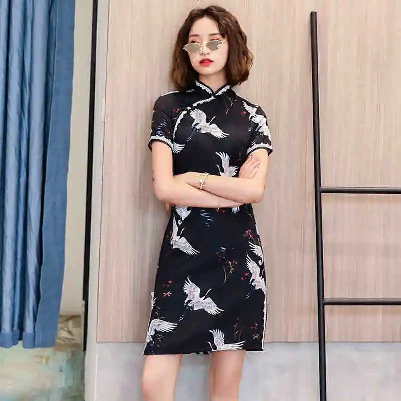 Японская уличная Женская одежда из Вьетнама сексуальное китайское платье Cheongsam