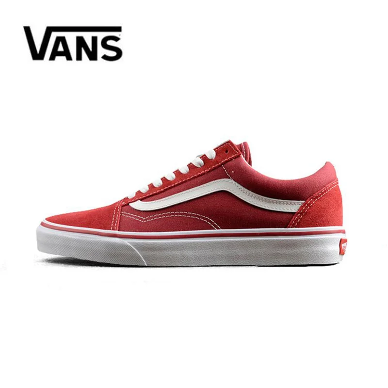 

Luxury brand Authentic Vans Old Skool Men Canvas Sneakers Red Black Comfortable Outdoor Women Skateboarding Shoes Size 36-44