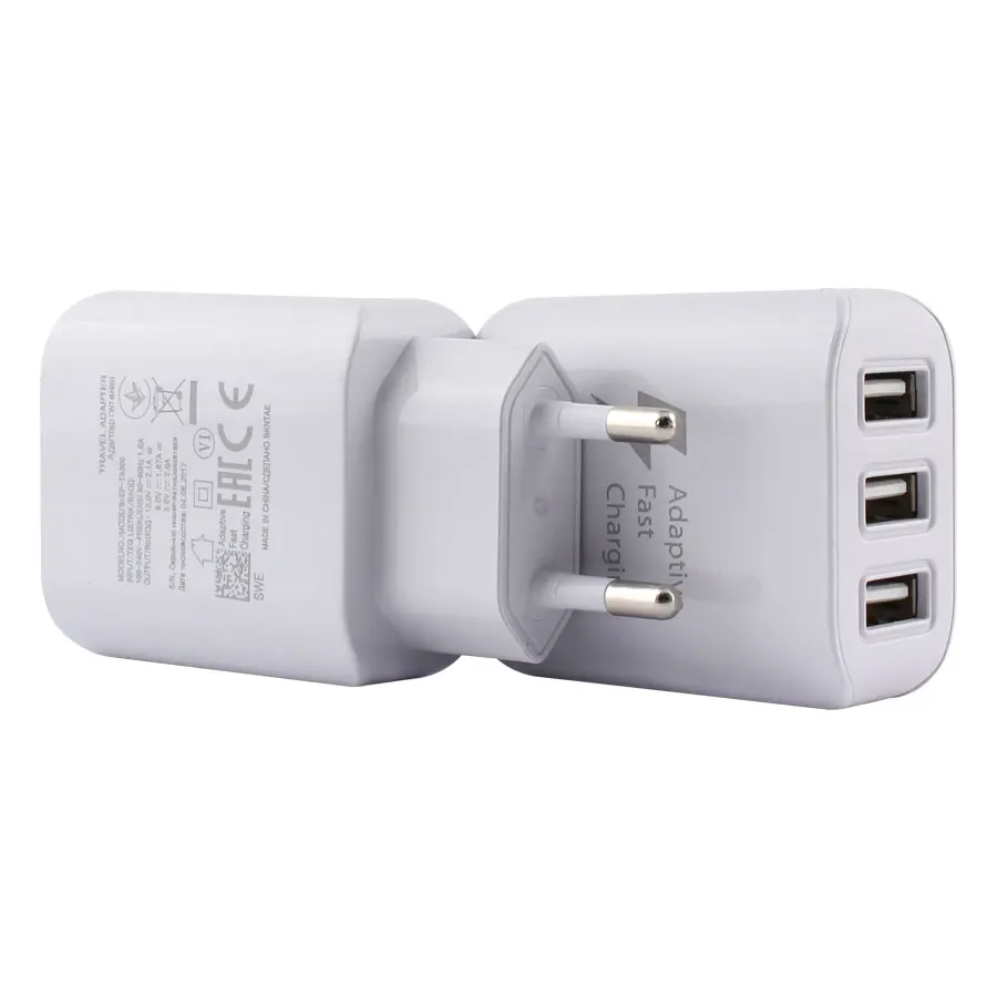 AC DC 5V Универсальный Питание 3-Порты и разъёмы для мобильных телефонов через USB