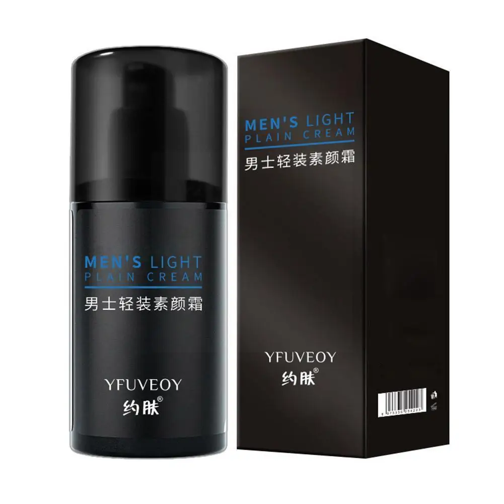 

Men BB Cream Face Cream Natural Whitening Skin Care Face Makeup Foundation Skin Color Base Care Sunscreen Effective Men Y0K5