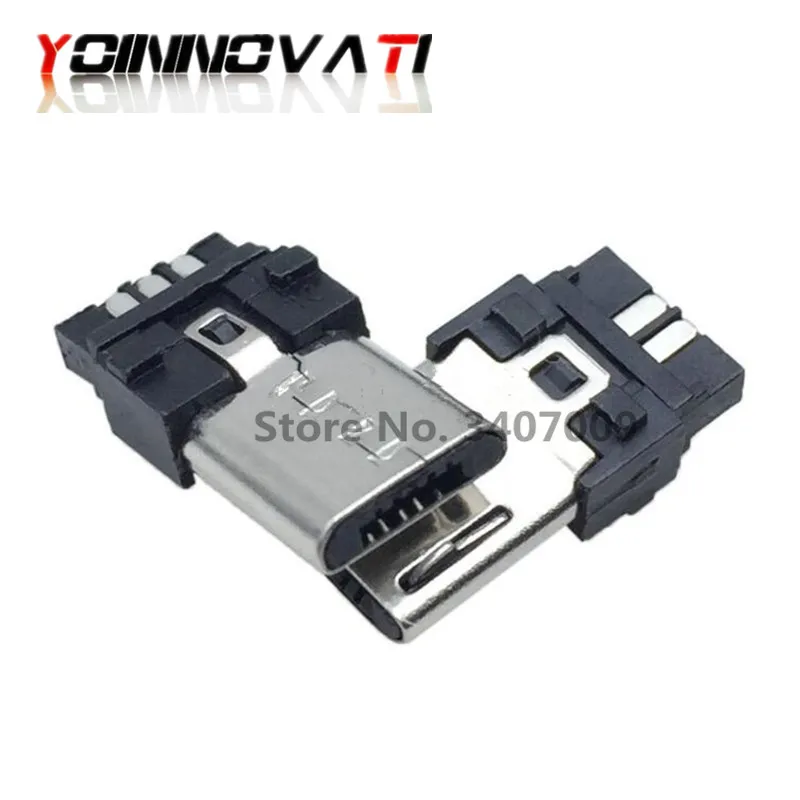 20 шт. Micro USB 5pin Штекерный разъем коннектор тип сварки для заряда в хвостовой части