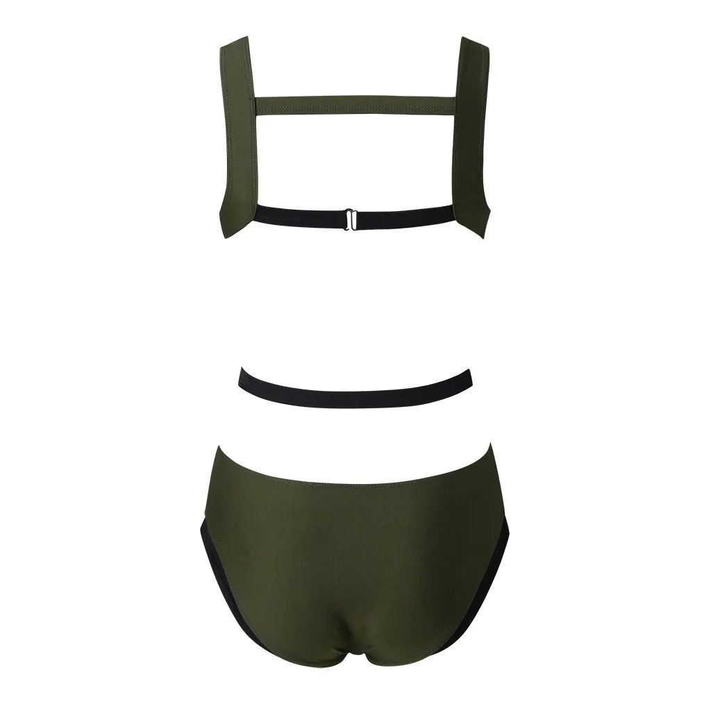 Сетчатый купальник с глубоким v-образным вырезом чистый цвет открытая спина