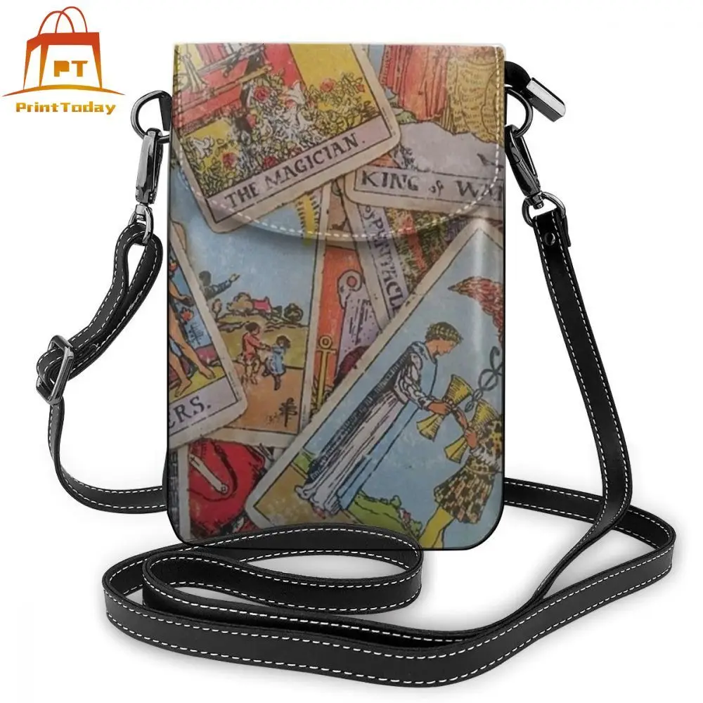 

Tarot Shoulder Bag Tarot Leather Bag Print Trendy Women Bags Multi Purpose Shopping High quality Purse